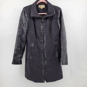 Michael Kors wool blend coat grey 6